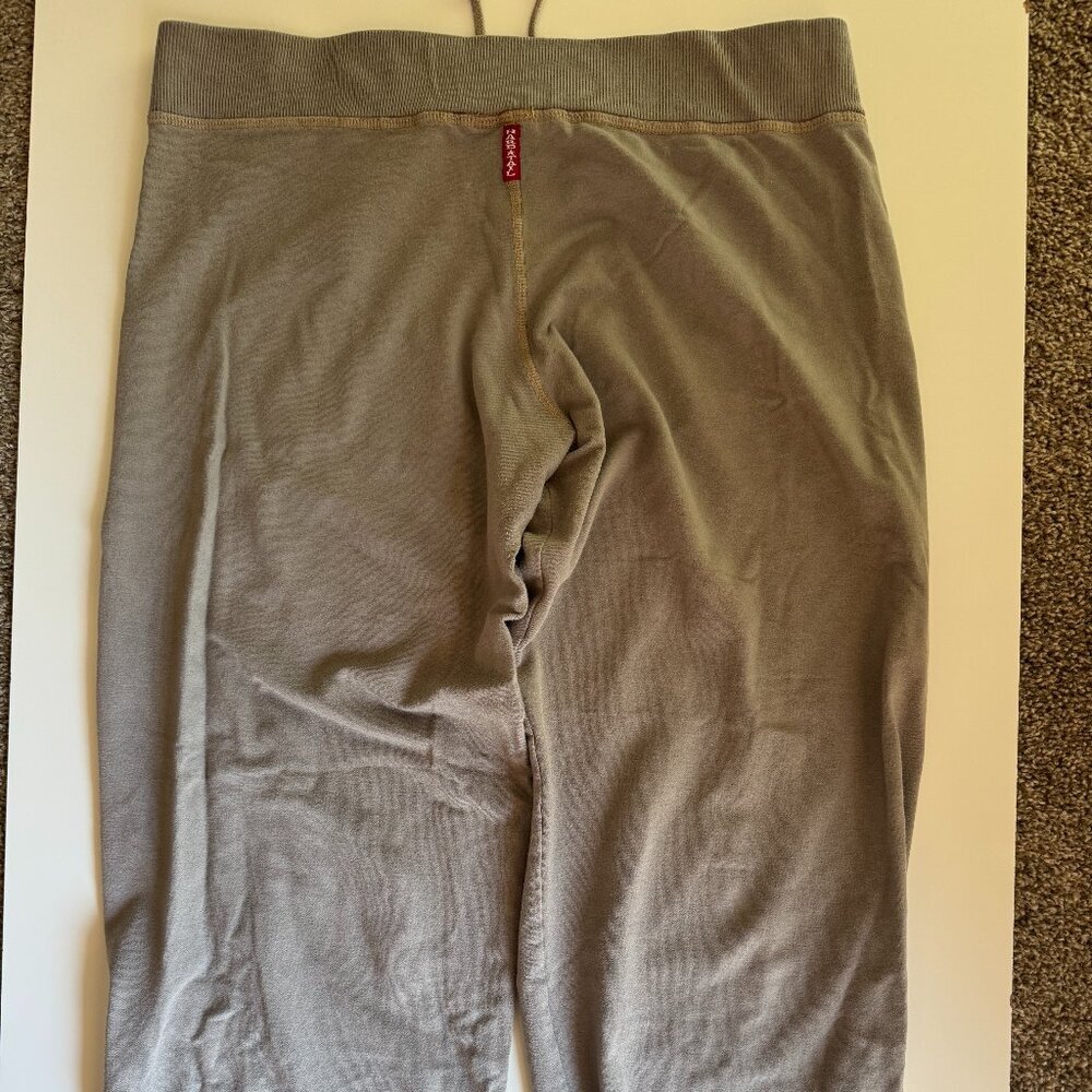 Vintage Low-Rise Hard Tail Capri Sweatpants Corset Drawstring Waist Size Large - Picture 3 of 5